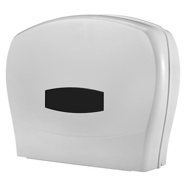 thumbnail image 2 of Double Jumbo Roll Toilet Paper Dispenser - Transparent Black Commercial Bathroom Holder 2 of 4